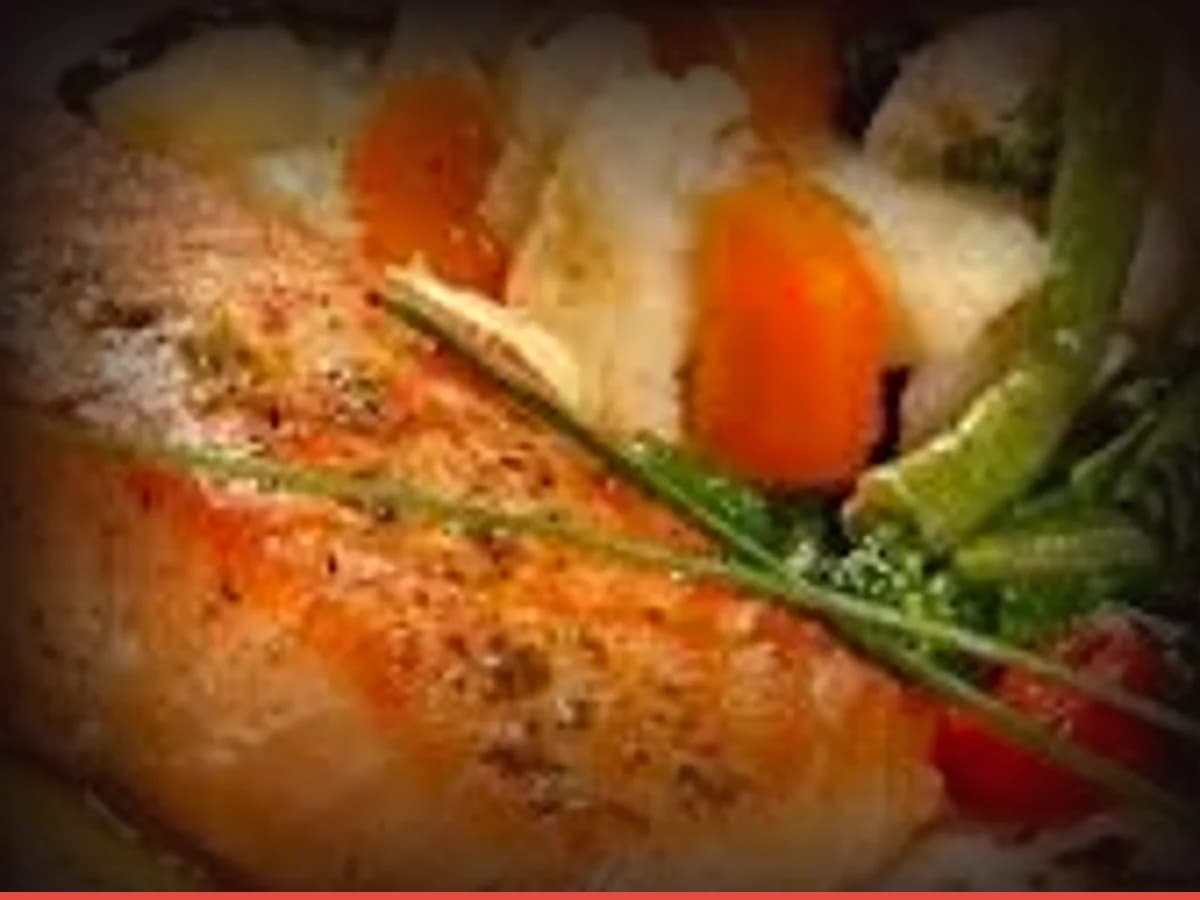 Salmão Grelhado com Legumes