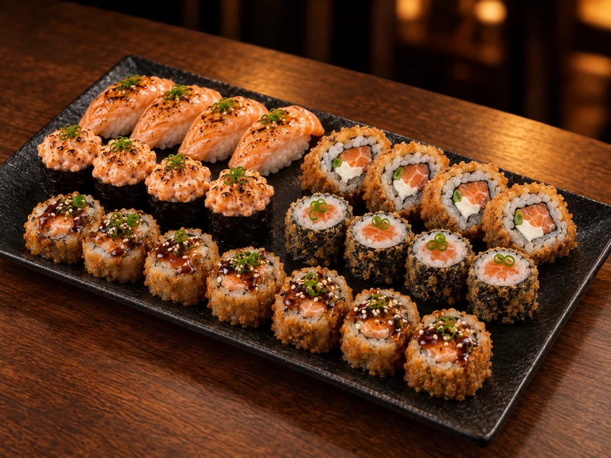 Combo Especial (Sushi Frito e Flambado) – 24 Peças