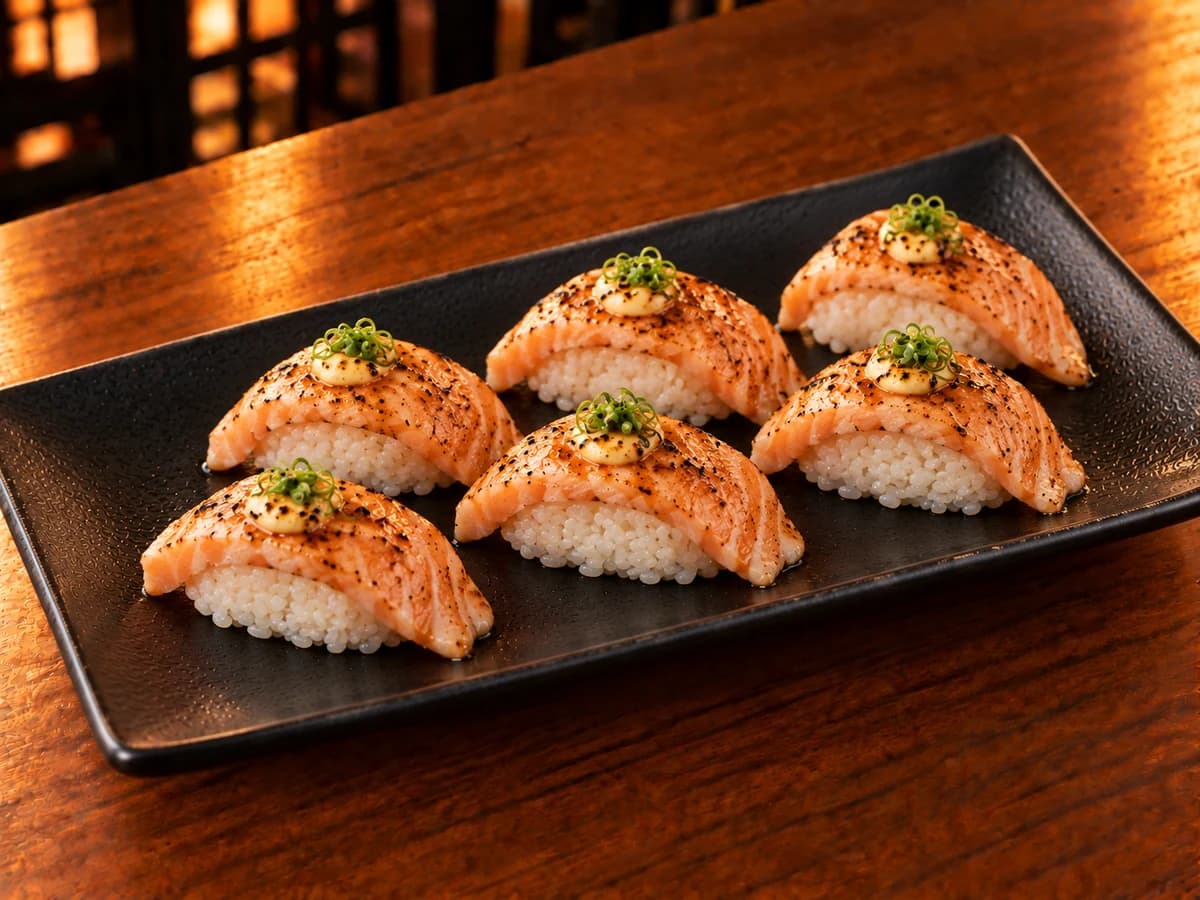 Niguiri Salmão Maçaricado Especial – 1 unidade