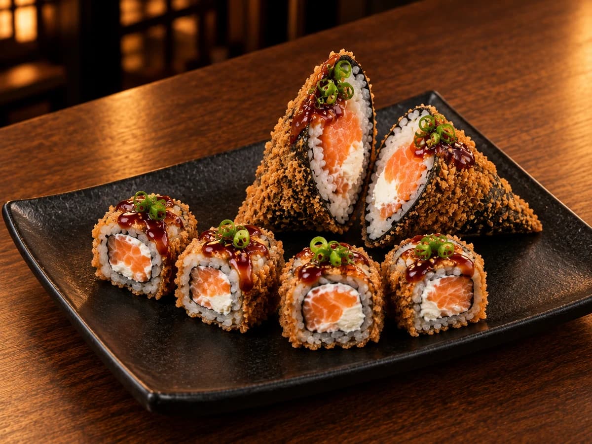 Temaki Empanado Frito +10 un Hot Roll Tradicional